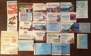 National Geographic 26 Map Lot ~ World US Canada Texas West Indies Mount Everest - Picture 1 of 3