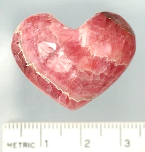 RHODOCHROSITE Puffed Heart (#06) - Weighs 84.1 Cts - Picture 1 of 2