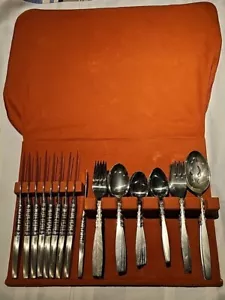 vintage Lyon International Stainless USA Flatware Lot Of 52 - Picture 1 of 14