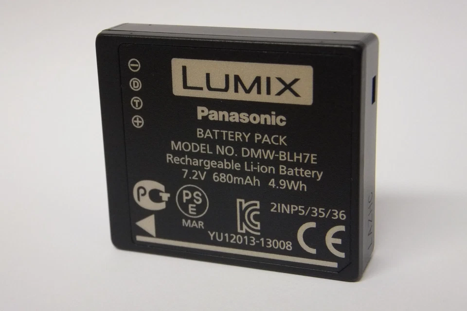 Original Panasonic Akku BLH-7 für Lumix GM1 GM5 GF7 GX800 Neuware BLH7