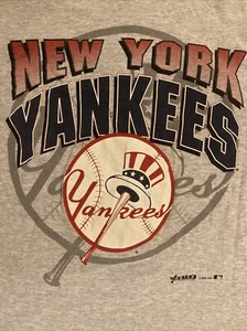 Vintage - 1993 -NY Yankees - Button Down Jersey - Huge Logo On Back - Size Large - Picture 1 of 5