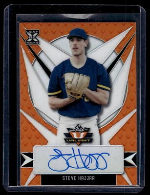 Steve Hajjar 2021 Leaf Valiant Orange Refractor Auto Card /99 #BA-SH1 - Image 1 of 2