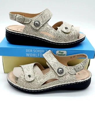 Sandalia Finn Comfort Mellow Barbuda plantilla suave informal punta abierta para mujer talla 9 Foto 1 de 4