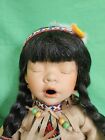 Porcelain Native American Indian Papoose Doll