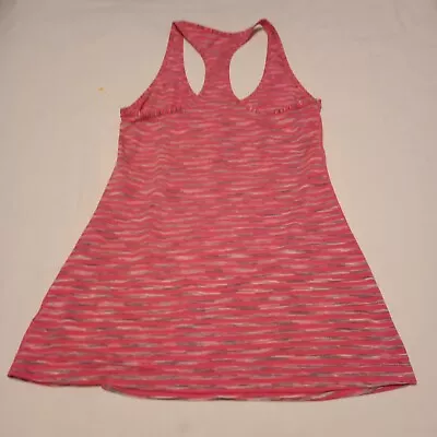 Xersion Women's Tank Top Size Petite S Pink Striped Slim Fit Racer Back, EUC - Image 1 of 4