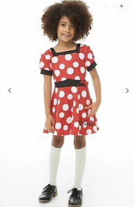 Forever 21 Girl Large 11 12 Minnie Mouse Red Dress Costume Halloween Polka Dot - Picture 1 of 5