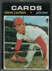 1971 OPC STEVE CARLTON #55 CARDINALS EX (ref 0430)