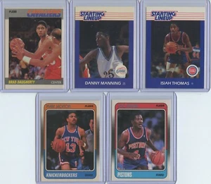'87-'90 HOFs & Stars 9 Card Lot Inc. Brad Daugherty Rookie, Danny Manning Rookie - Picture 1 of 4