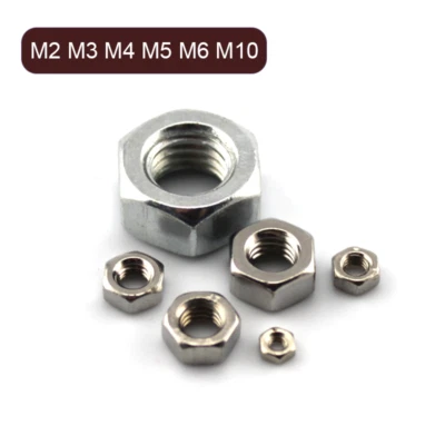  M2/3/4/5/6/10 304 Edelstahl Sechskantmuttern Schraubenkappen Sechskantmutter  - Bild 1 von 4