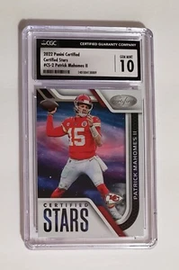🔥 2022 Panini Certified Stars Patrick Mahomes II Kansas City Chiefs CS-2 CGC 10 - Picture 1 of 2