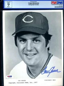 Tom Seaver PSA DNA Mint 9 Slabbed Signed 8x10 Photo Autograph - Picture 1 of 1