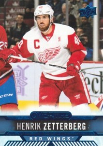 2017-18 Upper Deck Overtime Hockey Blue #15 Henrik Zetterberg