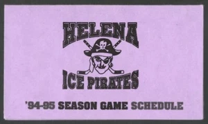 1994-95 Helena Ice Pirates American Frontier League Hockey Schedule ! Ice Palace - Picture 1 of 1
