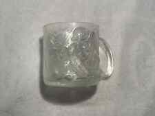 McDonald's Batman Forever Mug The Riddler Clear Frosted 1995 Glass Cup