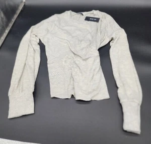 MISS ME MT0796L Twisted Peplum Sweater New W/ Tags Very Soft!! Thin Sweater!!!!! - Picture 1 of 4