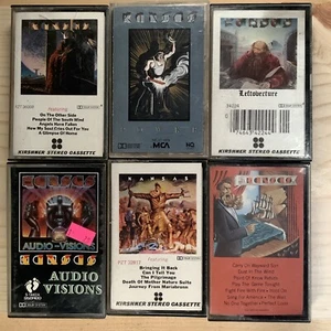 Kansas 6 Cassette Lot: Best Of,leftoverture,power,monolith, Audio vision - Bild 1 von 2