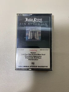 Judas Priest Sin After Sin Cassette 1977 CBS Tested Working - Picture 1 of 7