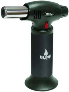 MB-04 Blink Torch 6.25 Inches Flame adjustable Black, Refillable, Fast Shipping - Picture 1 of 1