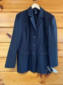 Erika Dresses NWT Black 12 Long Sleeve Collared 3 buttons Blazer - Picture 1 of 4