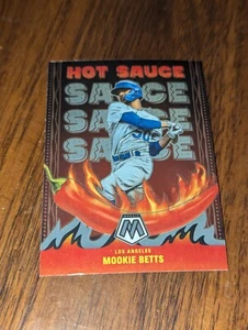 2022 Panini Mosaic Mookie Betts Hot Sauce Silver Prizm HS-1 DODGERS - Picture 1 of 2