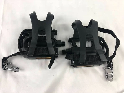 Pedales de plataforma especializados sin marca con jaulas extraíbles 9/16" Foto 1 de 3