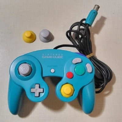 Official DOL-003 GameCube GC Controller Emerald Blue Green Tested US SELLER - Image 1 of 4