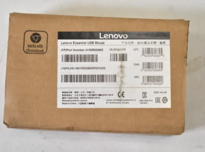 Lenovo Optical USB Mouse 1000 DPI & Scroll Wheel Black Accessory 00PH133 - Image 1 of 4