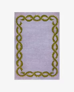 Hand Tufted Wool Lilac Color Carpet Area Rug Handmade Rug for home decor 9x12 - Picture 1 of 4
