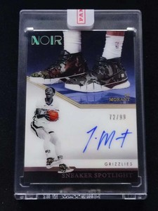 Ja Morant 2021-22 Panini Noir Sneaker Spotlight Signatures /99 