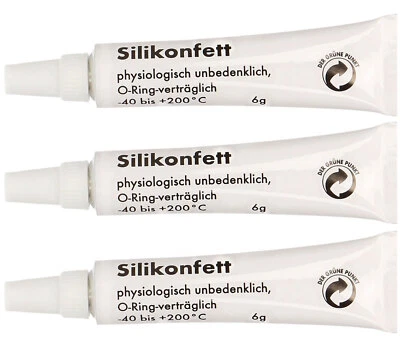 SHB SWISS GMBH 3 x Silikonfett 6 g Tube für O-Ringe im Kaffeevollautomaten