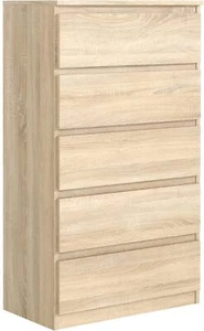 Cassettiera Rovere Sonoma con 5 cassetti 70 cm Armadio Camera da Letto Soggiorno - Foto 1 di 3