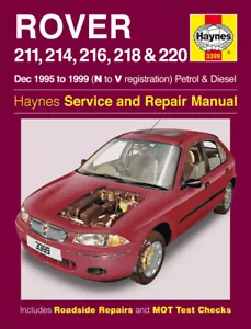 3399 Rover 211, 214, 216, 218 & 220 1995 - 1999 Haynes Service and Repair Manual - Picture 1 of 1