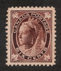 1897-98 Canada Sc# 71 - 6¢ Queen Victoria "Maple Leaf" series. MNH - Picture 1 of 1