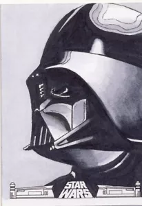 Tarjeta de boceto del 40 aniversario de Star Wars 2017 Manchand Darth Vader - Imagen 1 de 1