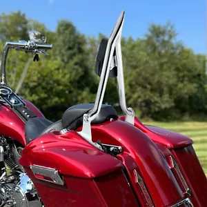 MOFUN 23" Backrest Sissy Bar For Harley Fat Boy, Springer Softail, Night Train - Foto 1 di 7