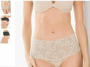 Soma Embraceable Allover Lace Retro Thong Panty Light Nude S M L XL - Picture 1 of 2