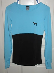 Womens XS Victoria Secret Pink Ultimate Shirt Blue Black (N). - Picture 1 of 3
