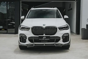 BMW G05 X5 - Divisor de alerón labio delantero de carbono estilo FD [3 piezas] - Imagen 1 de 12