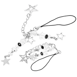 2 Pcs Pentagramm-Handykette Handy-Armband-Anhänger Dekorativer Handy-Anhänger - Afbeelding 1 van 12