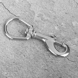 (100MM White)316 Stainless Steel Single Head Hook Swivel Eye Snap Scuba Div GOF - Picture 1 of 10
