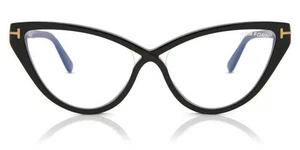 Tom Ford FT5729-B 001 56mm Damen Cat Eye Optik Brille Brillengestell Schwarz Kunststoff B - Bild 1 von 4