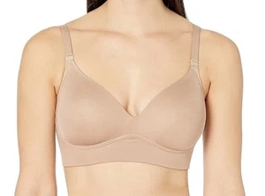 WARNERS 1011T-212 SMOOTHING BLISS WIRELESS LIGHTLY LINED CONVERTIBLE BRA 36B TAN - Picture 1 of 3