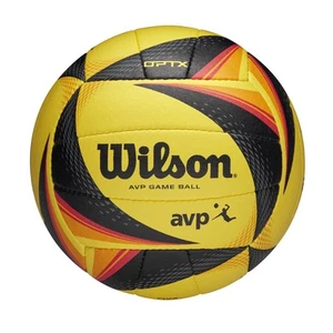 Pallone da spiaggia Wilson AVP OPTX gioco pallavolo taglia ufficiale giallo nero - Foto 1 di 8