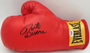 Roberto Duran Autographed Red Everlast Boxing Glove LH (Smudged) PSA/DNA AC72031 - Picture 1 of 5