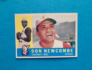 1960 Topps #345 Don Newcombe Cincinnati Reds Baseball Card EX/VG - Picture 1 of 2