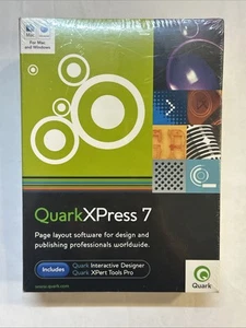 NEW QuarkXPress 7 FULL VERSION for Mac AND Windows Factory Sealed - Picture 1 of 3