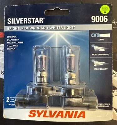 2 NEW SEALED Sylvania 9006 SilverStar Brighter Downroad 12.8V 55W *LOWEST PRICED - Image 1 of 2