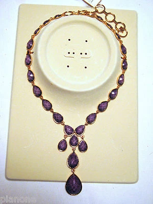 Collar 'Wainscott' de los Hamptons facetados de Amrita Singh - Color turquesa o amatista Foto 1 de 2