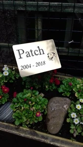 Large Engraved Memorial Stake Grave Marker Cremation with Personalised Plaque - Picture 1 of 3
