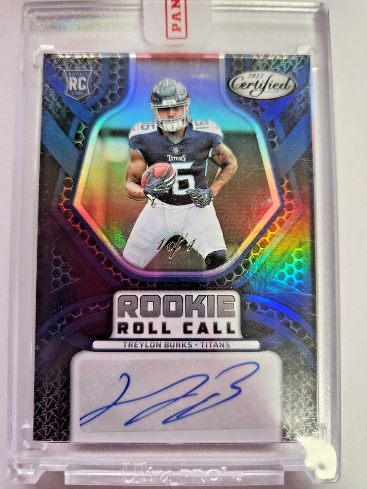 1/1 2022 Certified AUTO Treylon Burks 1 of 1 GRADE READY MINT - Image 1 of 2